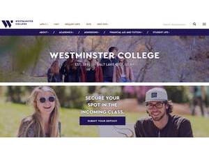 Westminster College's official website homepage screenshot