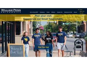 William Penn University's official website homepage screenshot