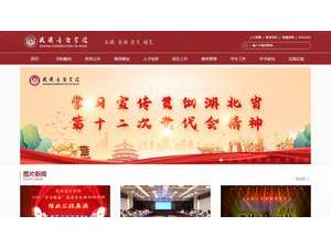 Wuhan Conservatory of Music's official website homepage screenshot