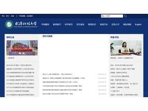 Wuhan University of Science and Technology's official website homepage screenshot