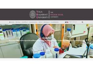 Yala Rajabhat University's official website homepage screenshot
