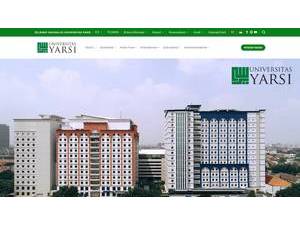 YARSI University's official website homepage screenshot