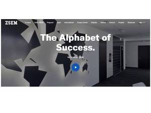 Zagreb School of Economics and Management's official website homepage screenshot