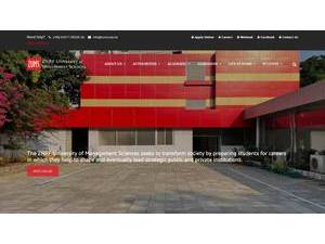 ZNRF University of Management Sciences's official website homepage screenshot