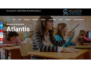 Κολλέγιο Atlantis's official website homepage screenshot