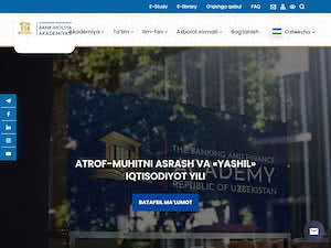 Банковско-финансовая академия's official website homepage screenshot