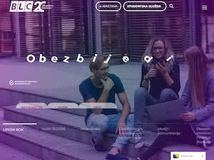 Бања Лука колеџ's official website homepage screenshot