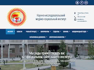 Научно-исследовательский медико-социальный институт's official website homepage screenshot