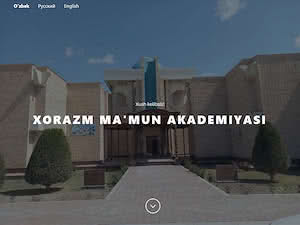 Университет мировых языков имени Мамуна's official website homepage screenshot