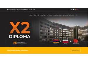 Եվրասիա Միջազգային Համալսարան's official website homepage screenshot