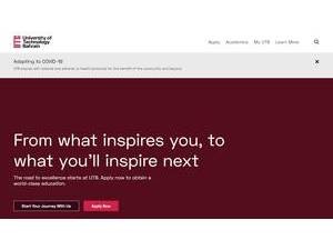 الجامعة التكنولوجية البحرين's official website homepage screenshot
