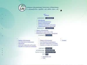 الجامعة اللبنانية الدولية في موريتانيا's official website homepage screenshot