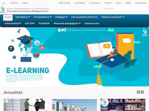 المدرسة العليا للعلوم البيولوجية بوهران سابقا's official website homepage screenshot