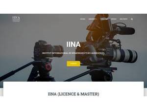 المعهد الدولي العالي الخاص للدراسات الرقمية والسمعية البصرية's official website homepage screenshot