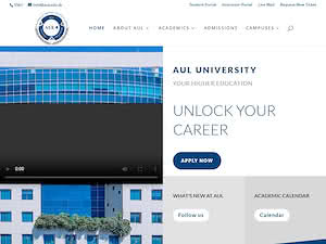 جامعة الآداب والعلوم والتكنولوجيا في لبنان's official website homepage screenshot