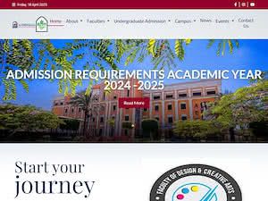 جامعة الاهرام الكندية's official website homepage screenshot