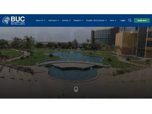 جامعة بدر بالقاهرة's official website homepage screenshot