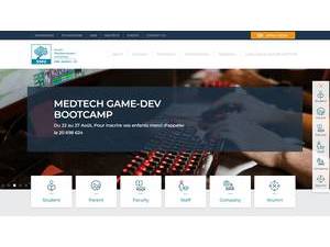 جامعة جنوب البحر الأبيض المتوسط's official website homepage screenshot