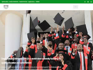 جامعة دار السلام's official website homepage screenshot