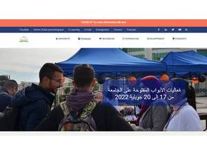 جامعة قسنطينة 3's official website homepage screenshot