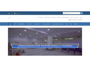 جامعہ سرحد's official website homepage screenshot