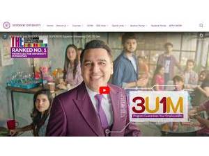 سپیریئر گروپ آف کالجز's official website homepage screenshot