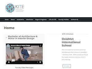 معهد كراتشي للتكنولوجيا وريادة الأعمال's official website homepage screenshot