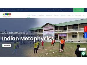 अपेक्स प्रोफेसनल युनिवर्सिटी's official website homepage screenshot