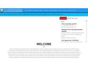 जेएस विश्वविद्यालय's official website homepage screenshot