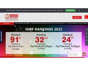 महर्षि मार्कंडेश्वर विश्वविद्यालय, मुलाना's official website homepage screenshot