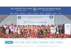 राष्ट्रीय प्रौद्योगिकी संस्थान नागालैंड's official website homepage screenshot