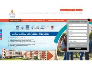 लिंगायत विश्वविद्यालय's official website homepage screenshot
