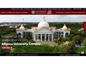 ಅಲೈಯನ್ಸ್ ವಿಶ್ವವಿದ್ಯಾಲಯ's official website homepage screenshot