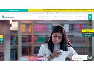 ಸಿಎಂಆರ್ ವಿಶ್ವವಿದ್ಯಾಲಯ's official website homepage screenshot