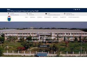 သွားဘက်‌ဆိုင်ရာဆေးတက္ကသိုလ်(မန္တလေး)'s official website homepage screenshot