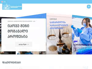 ევროპის ცენტრალური უნივერსიტეტი's official website homepage screenshot