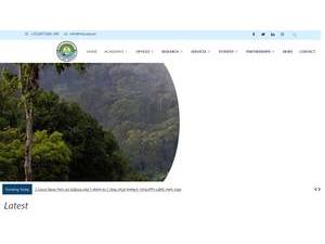 የሚዛን-ቴፒ ዩኒቨርስቲ's official website homepage screenshot