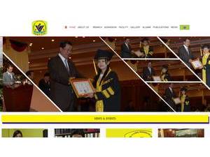 វិទ្យាស្ថាន វ៉ាន់ដា's official website homepage screenshot