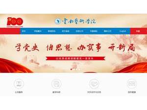 云南艺术学院's official website homepage screenshot