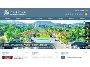 南京审计大学's official website homepage screenshot
