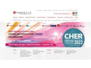 嶺南大學's official website homepage screenshot